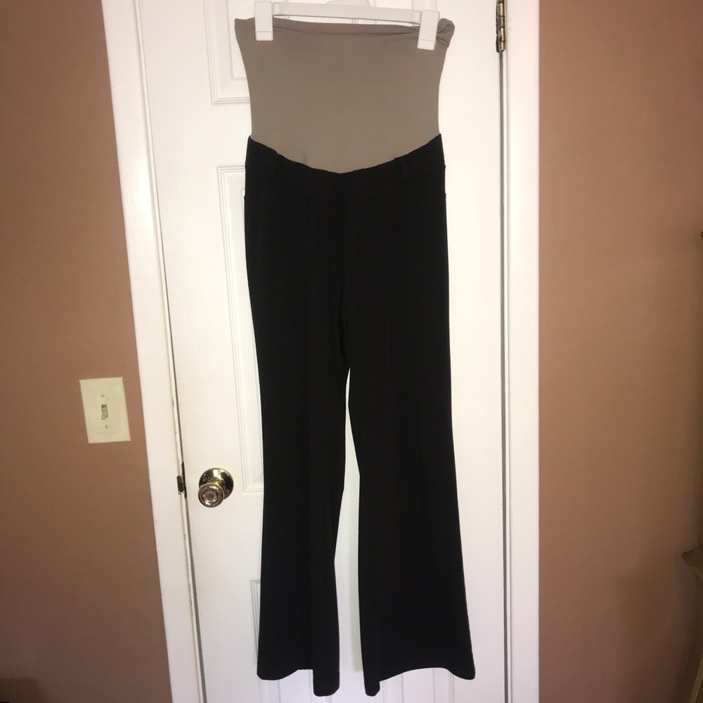 Dark gray full panel maternity pants xl